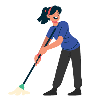 What areas are included in a professional deep house cleaning